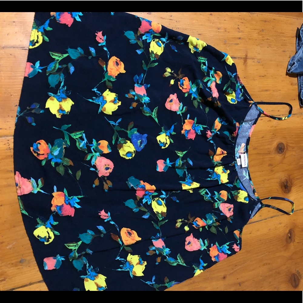 Merona floral tank size xxl